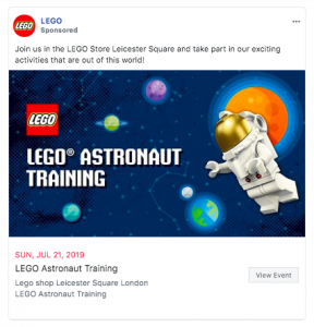 LEGO Facebook ad